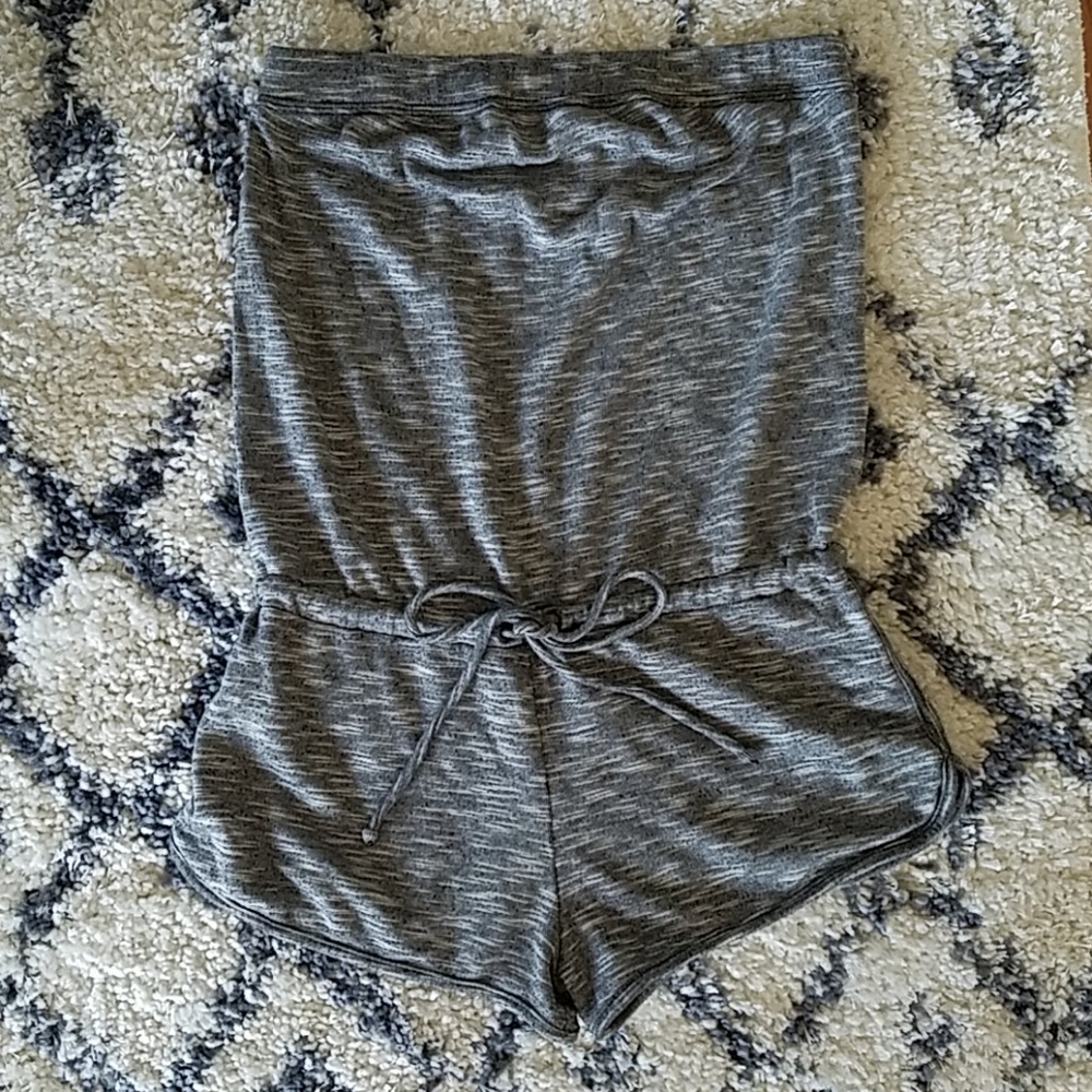 Heather grey romper